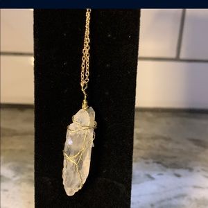 SOLD!!! Handmade clear quartz necklace.SOLD